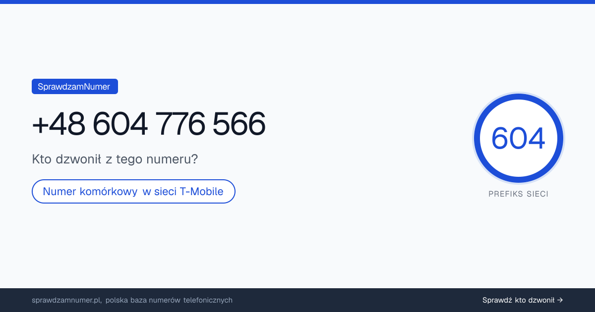 Wynik zaufania i opinie o numerze +48 604 776 566, werdykt: neutralny